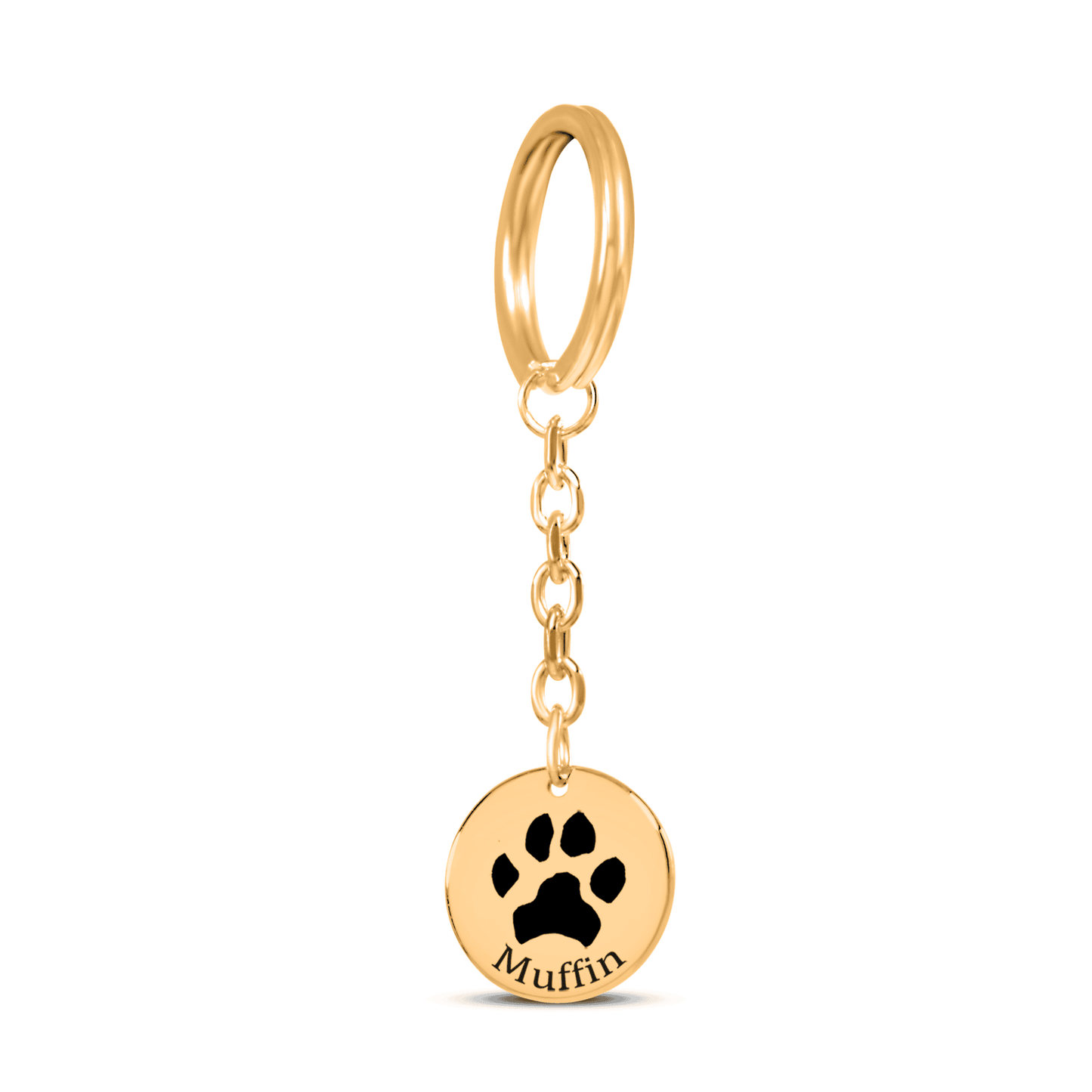Dog/Cat Engraved Paw Keychain